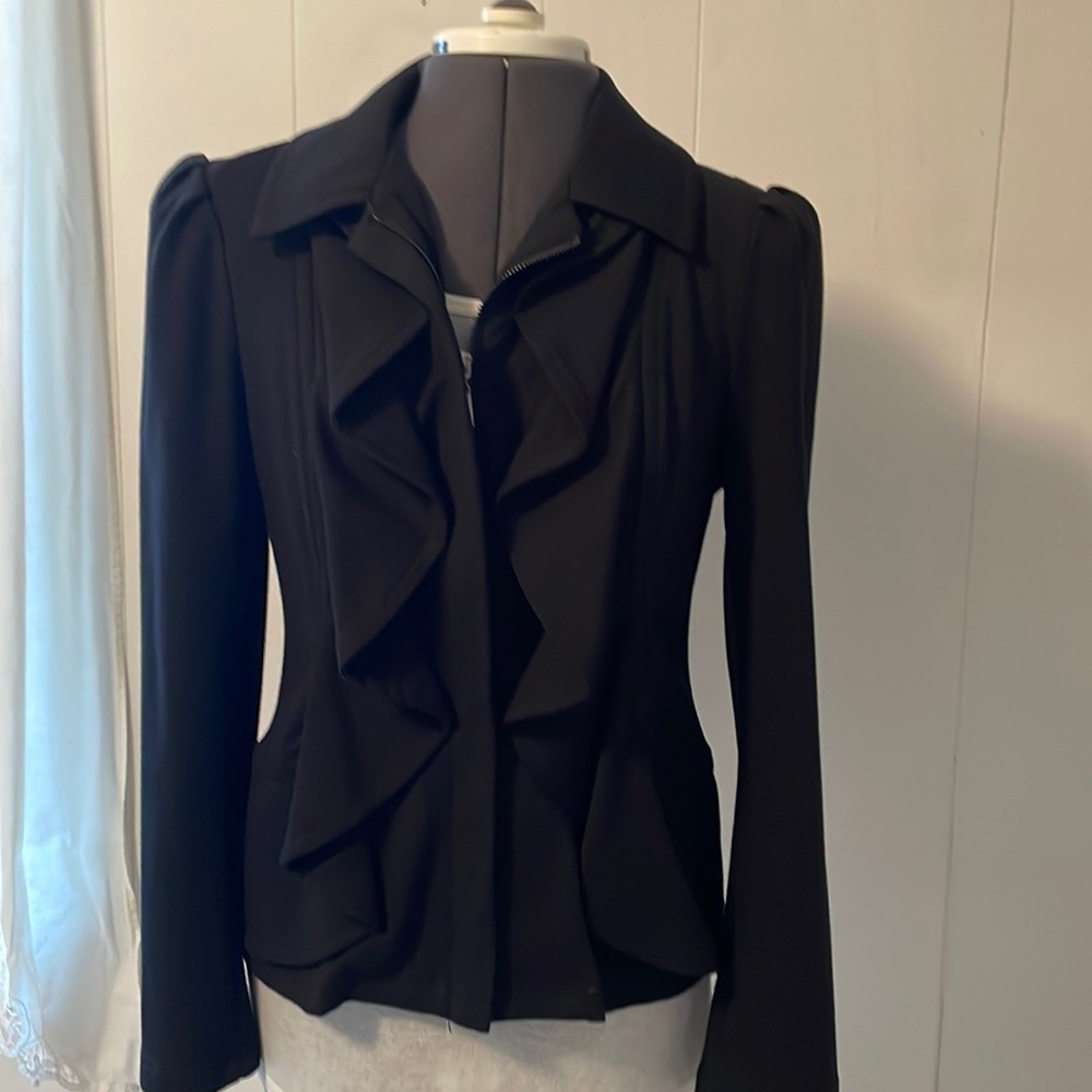 💐Apt. 9 Ruffled front Suit Jacket💐